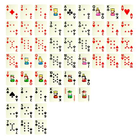Printable Miniature Playing Cards